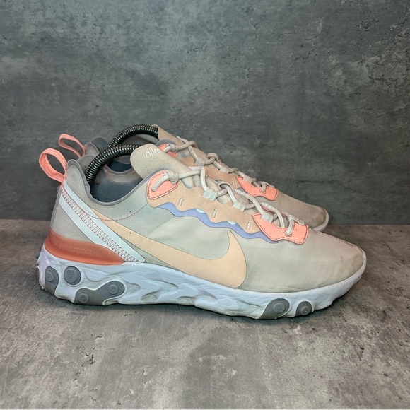 Nike React Element 55 Running Sneakers Womens sz 10 - pink - Picture 1 of 6